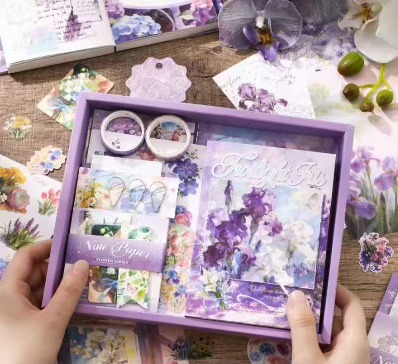 Journaling & Scrapbook Gift Box Set – Aesthetic Cute Stationery Kit