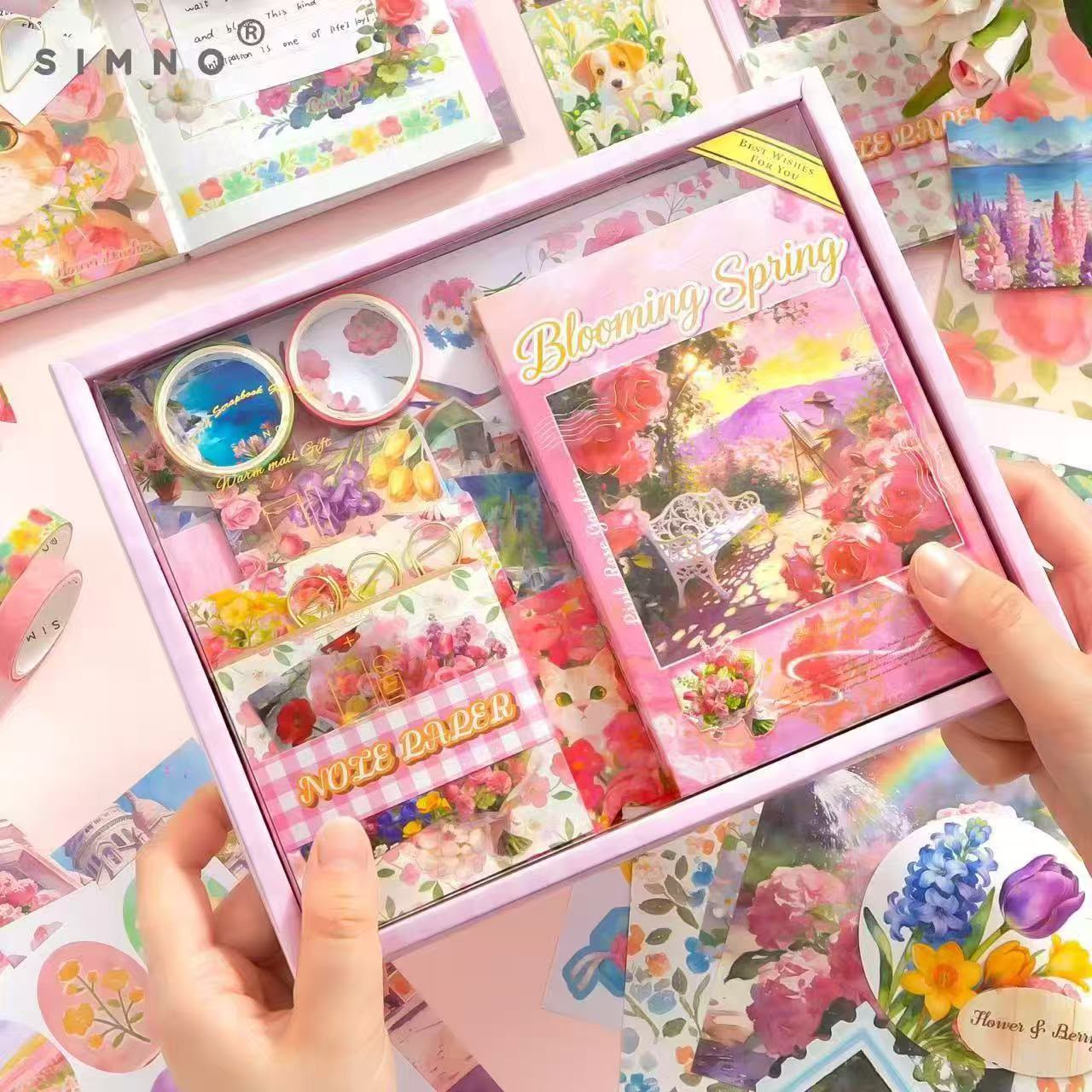 Journaling & Scrapbook Gift Box Set – Aesthetic Cute Stationery Kit