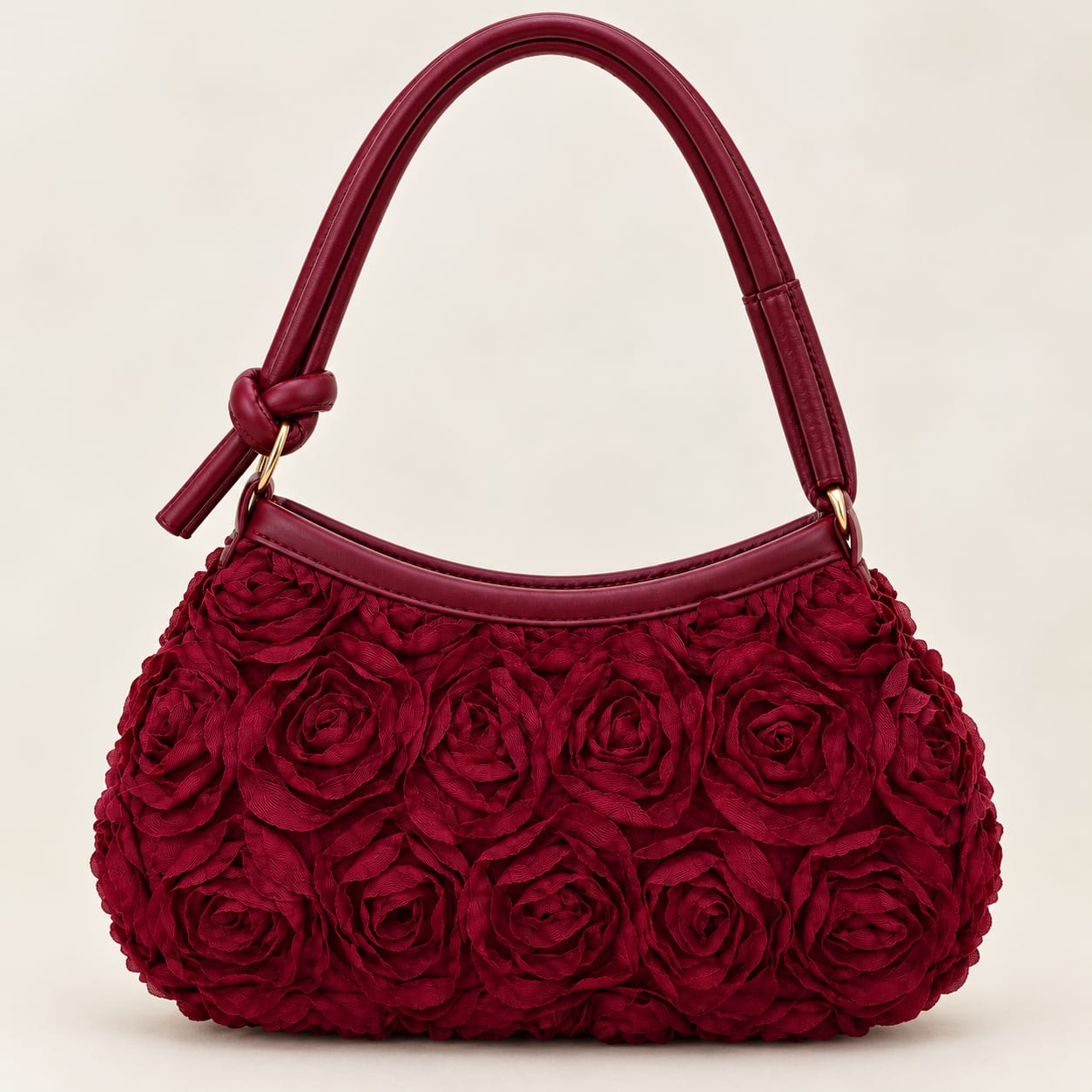 Rose Fabric Shoulder Bag